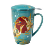 Kutani-Style Inspired Porcelain Mugs