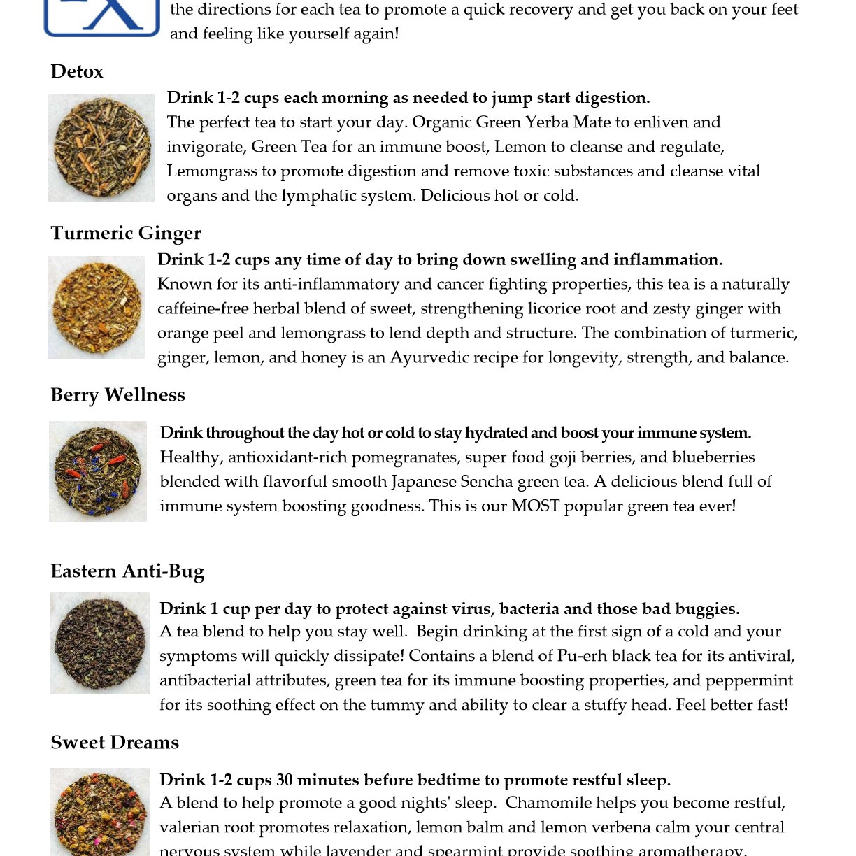 Rx Prescription Tea Box